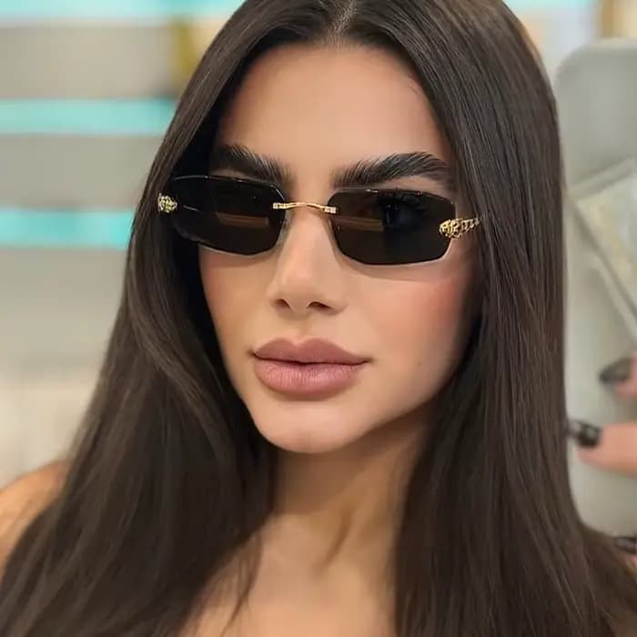 Lunettes de soleil de conduite rétro et tendance - Design à monture étroite