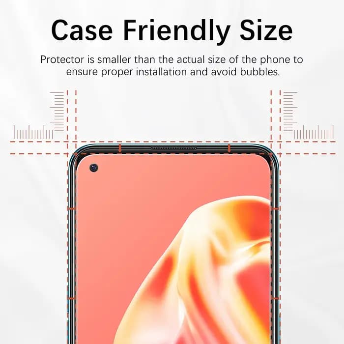 Protecteur d'écran pour OPPO A94 5G, verre trempé HD 9H, boîtier transparent anti-rayures en aluminium élevé, convivial