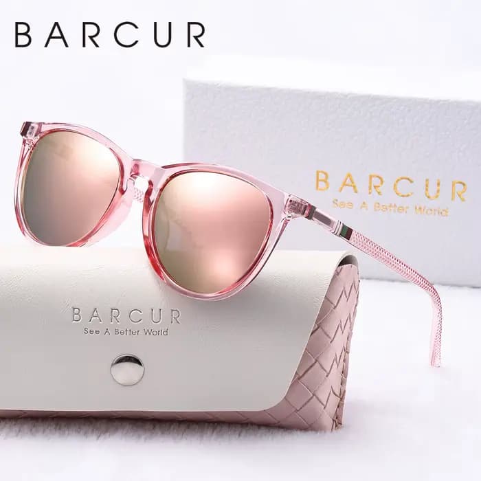 Lunettes de soleil polarisées roses pour femmes