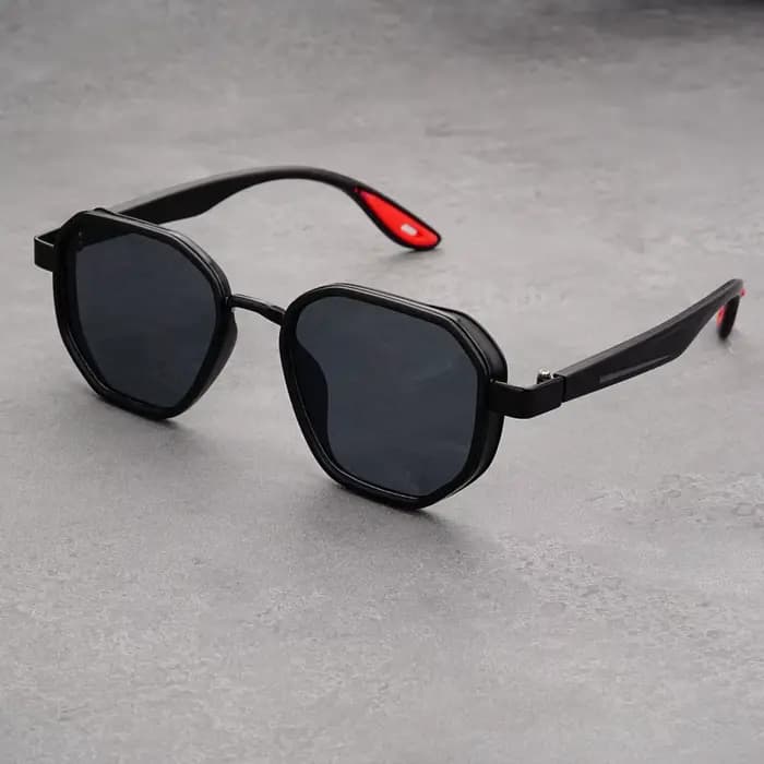 Designer Vintage lunettes de soleil en plein air hommes rond mode plastique titane haute qualité