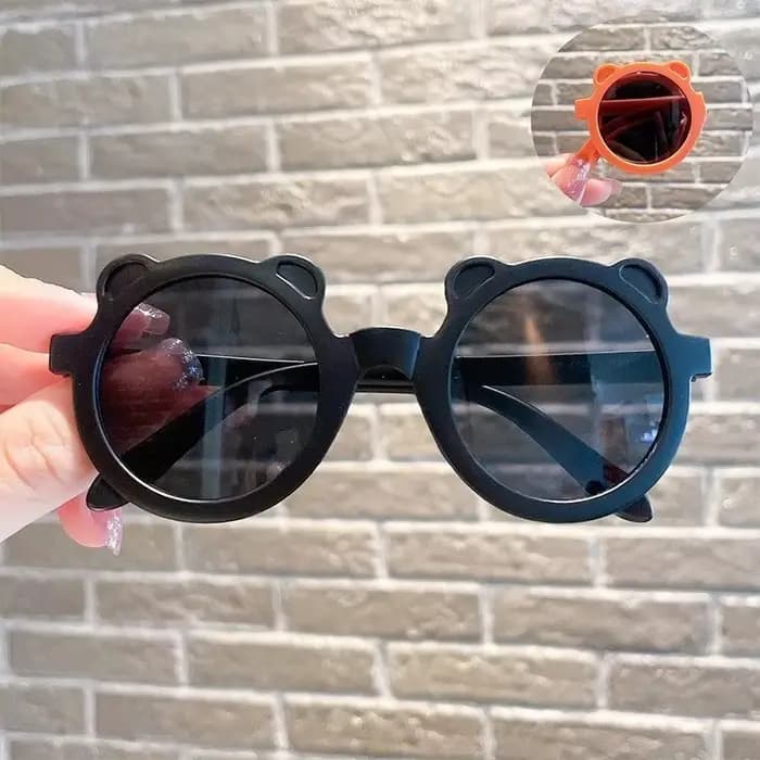 2 paires de lunettes de soleil pliables tendance en forme d'ours