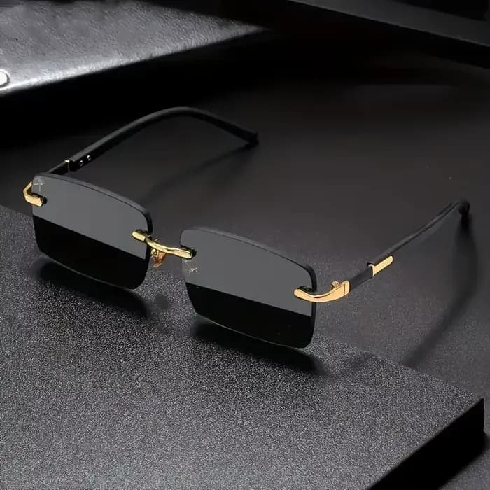 Lunettes de soleil rectangulaires sans bords