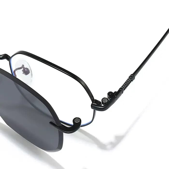 Amovible lunettes de Soleil Femmes Hommes Hexagone