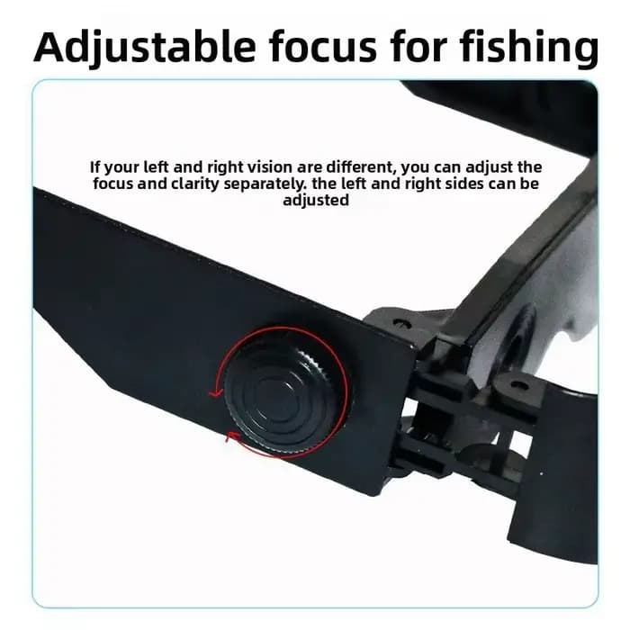 Lunettes de pêche avec télescope grossissant pour voir les paysages à distance