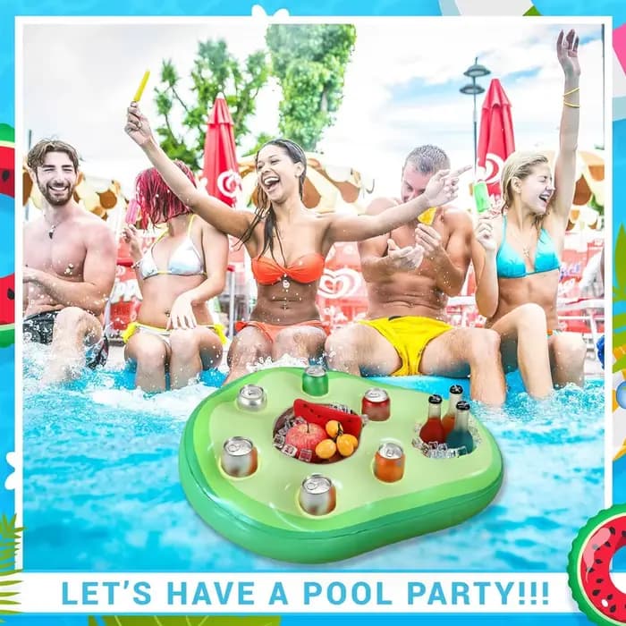 Porte-boissons flottant gonflable pour flotteur de piscine, accessoire de fête, flotteurs de tasse, décoration flottante de piscine pour adultes et enfants, plage