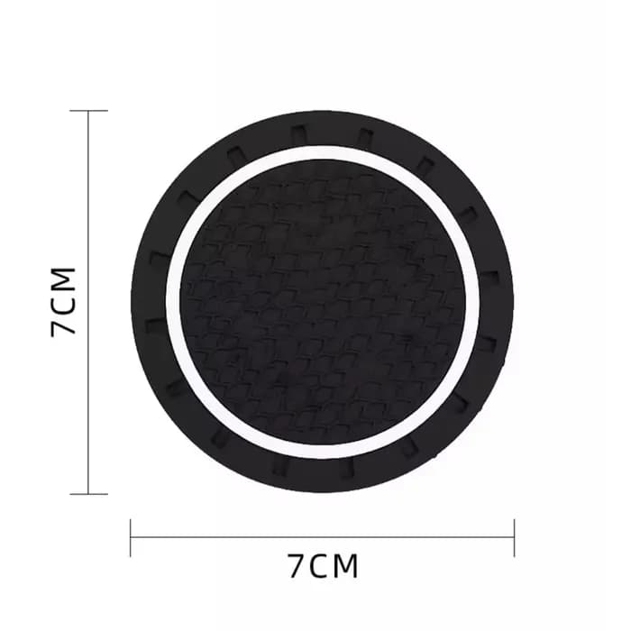 Lot de 2 tapis antidérapants pour porte-gobelets de voiture avec logo pour BMW MINI Cooper R53 R52 R50 One JCW Clubman Countryman WORKS Accessoires