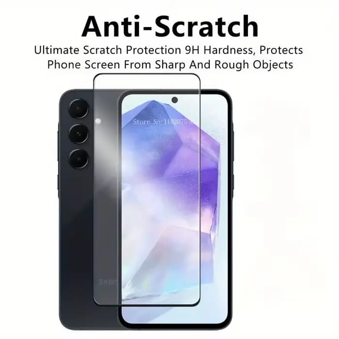 Pour SamSung Galaxy A55 verre pour SamSung A15 A16 A36 A25 A35 A55 A56 verre trempé 2.5D couverture complète colle Film de protection d'écran