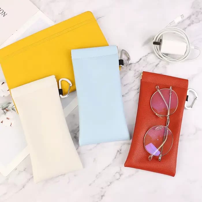Sac à lunettes en PU souple