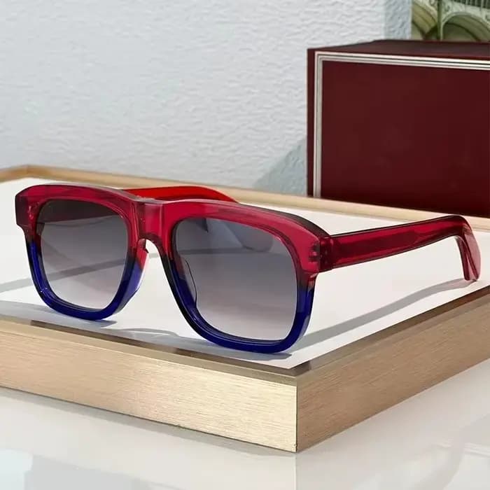 JMM YVES Designer carré fait à la main acétate hommes lunettes de soleil mode Uv400