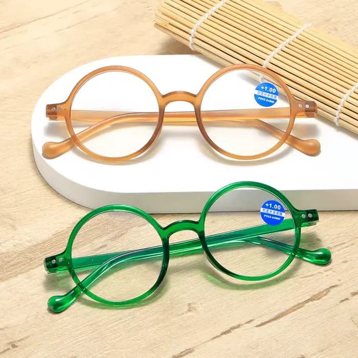 Mode femmes lunettes de lecture hommes Vintage rond élégant cadre hypermétropie presbytie