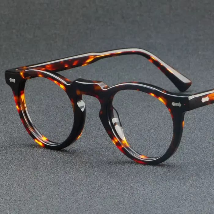 1128 Monture de lunettes classique en fibre d'acétate