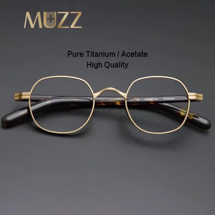 Lunettes carrées à monture en titane pour hommes et femmes
