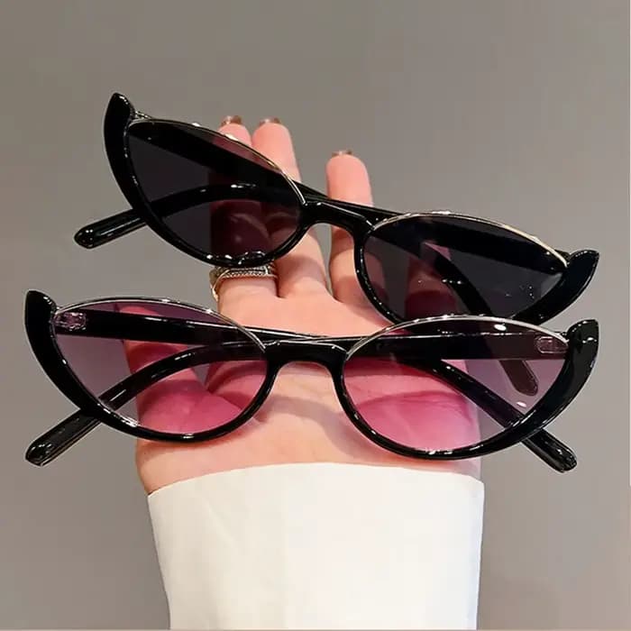Lunettes de soleil Vintage petit œil de chat pour femmes