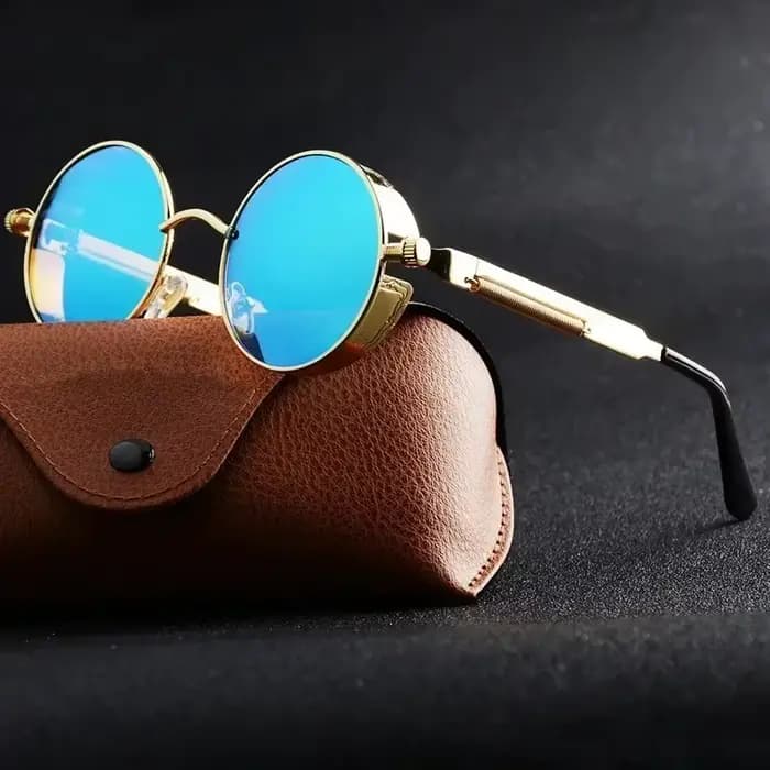 Lunettes de soleil gothiques steampunk unisexes