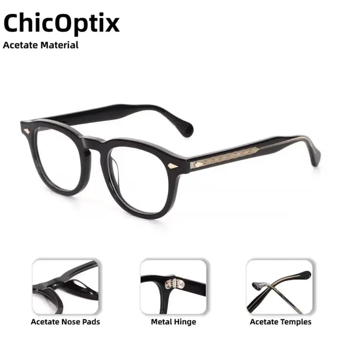 Lunettes optiques rétro classiques pour hommes