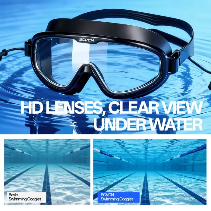 Lunettes de natation SCVCN à monture intégrale