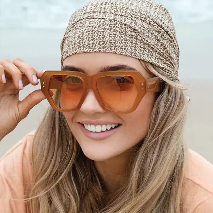 Lunettes de soleil caramel pour femmes