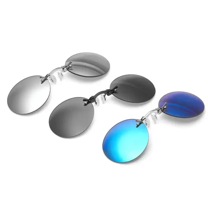 CRIXALIS lunettes de soleil rondes sans monture hommes Matrix Morpheus