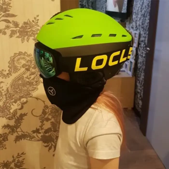 LOCLE Double couches lunettes de Ski Anti-buée UV400