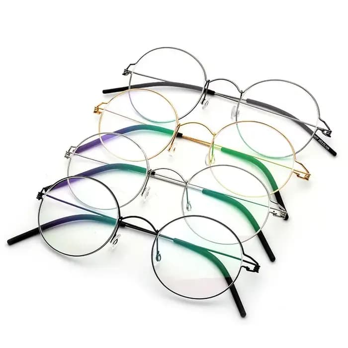 Lunettes de Myopie Ultralégères à Monture Ronde pour Homme et Femme