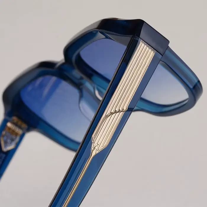 Lunettes de soleil carrées en acétate dégradé JMM pour hommes et femmes