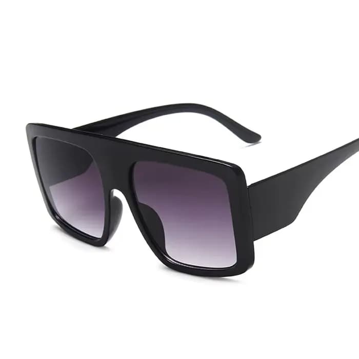 Lunettes de Soleil Carrées Roses à Grande Monture pour Femme, Marque de Luxe de Styliste, Vintage, Dégradé