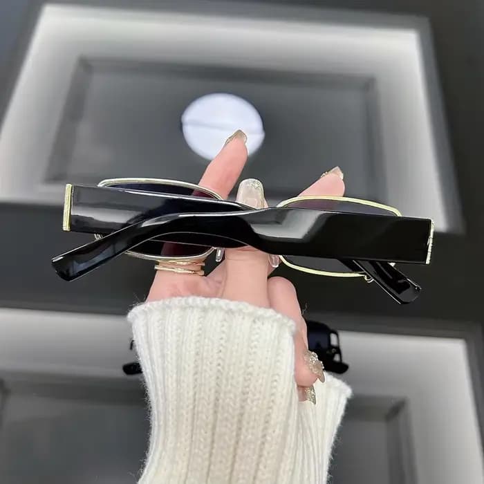 Lunettes de soleil carrées de luxe pour femmes