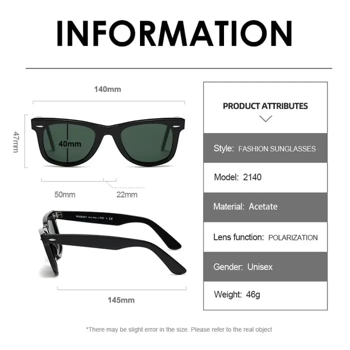 ROGBAE marque logo mode voyage lunettes de soleil hommes