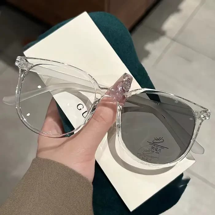 BEAU FIVE Lunettes pour femmes à monture carrée à couleurs changeantes pour les déplacements quotidiens