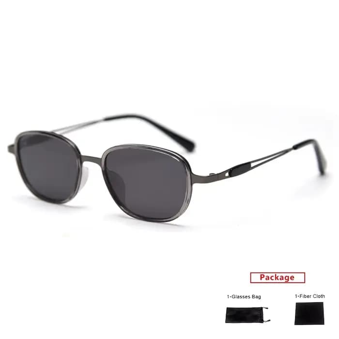 Ayou-Lunettes de soleil ovales polarisées en alliage pour hommes et femmes