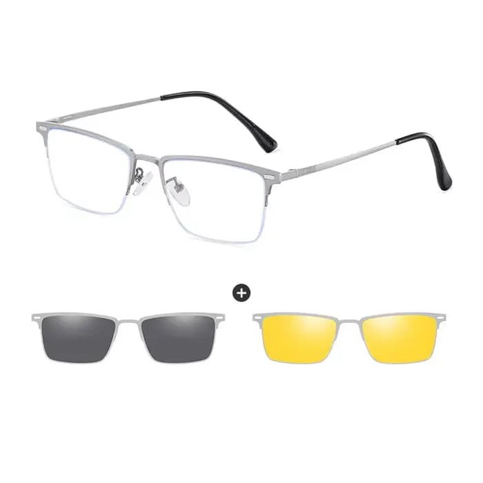 COIan-Lunettes de soleil magnétiques classiques pour hommes