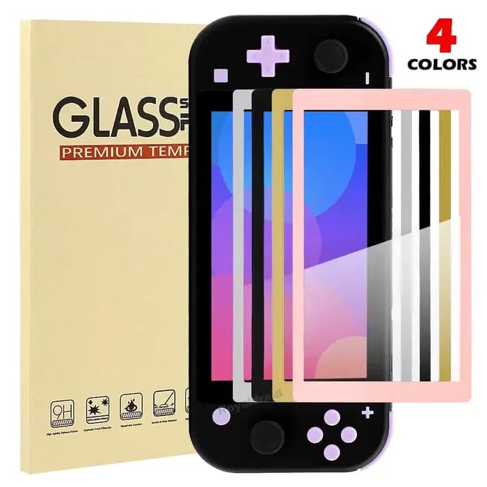 Protecteur d'écran en verre trempé pour Switch Lite, 4 couleurs, Film de protection HD transparent pour NS Switch Lite, accessoires de jeu