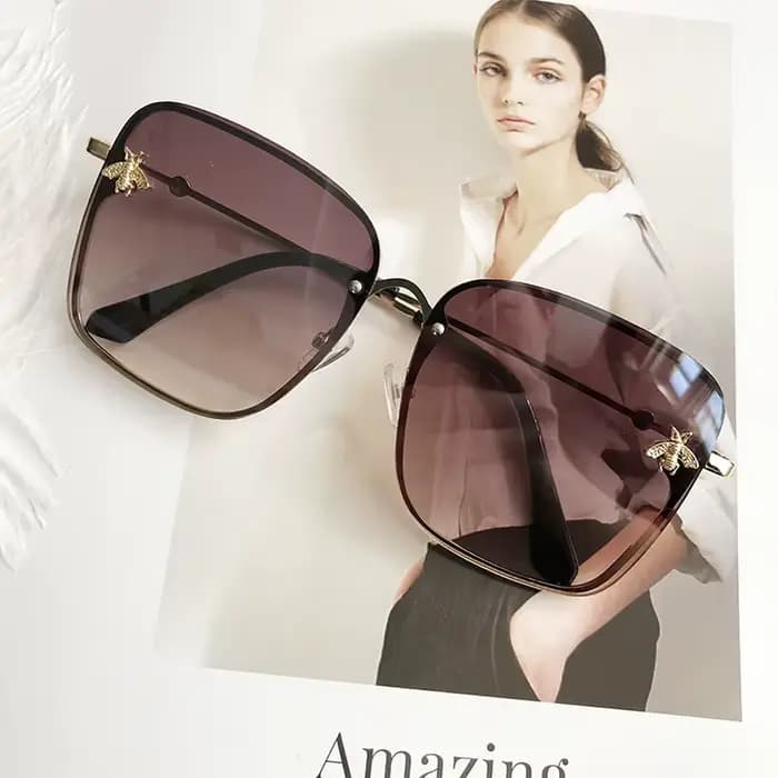 Lunettes de soleil carrées vintage pour femmes