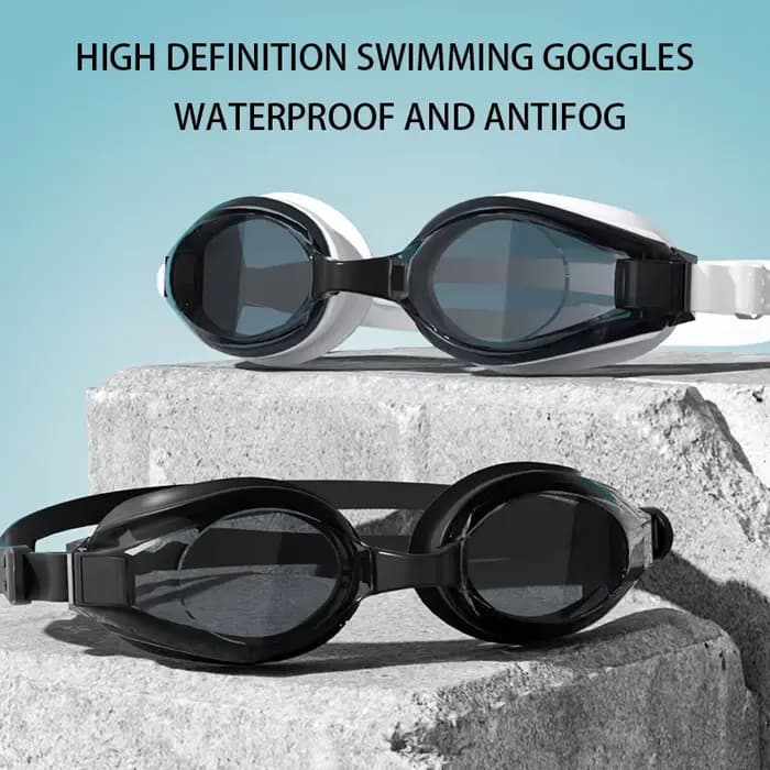 Lunettes de natation pour adultes avec des caractéristiques imperméables et antibuée haute définition