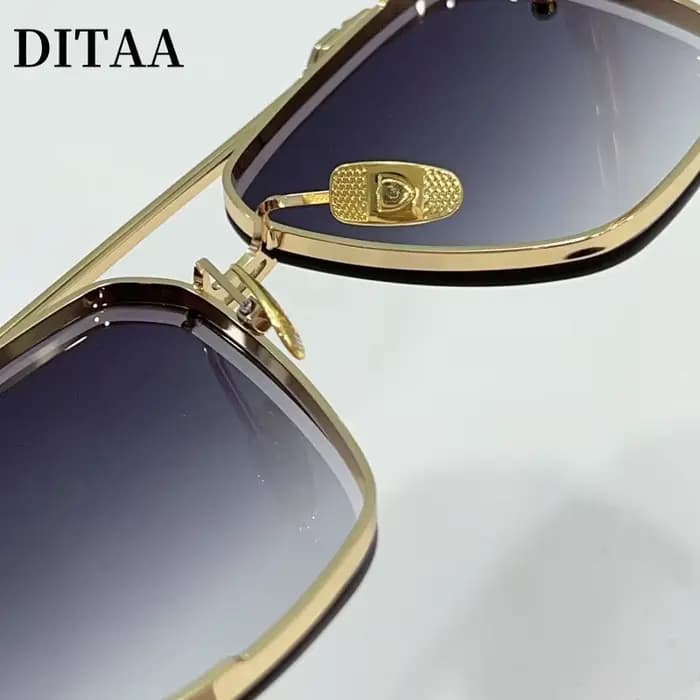 DITAA MACH-SIX limité marque de luxe hommes lunettes de soleil femmes pilote alliage