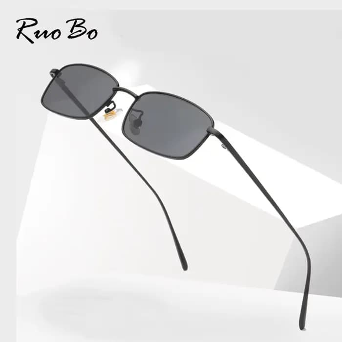 RUOBO mode coloré mercure lentille lunettes De soleil pour hommes femmes petit métal