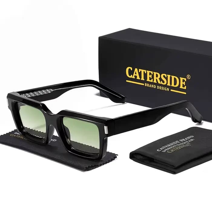 CATERSIDE Punk hommes lunettes de soleil carrées marque Design cadre
