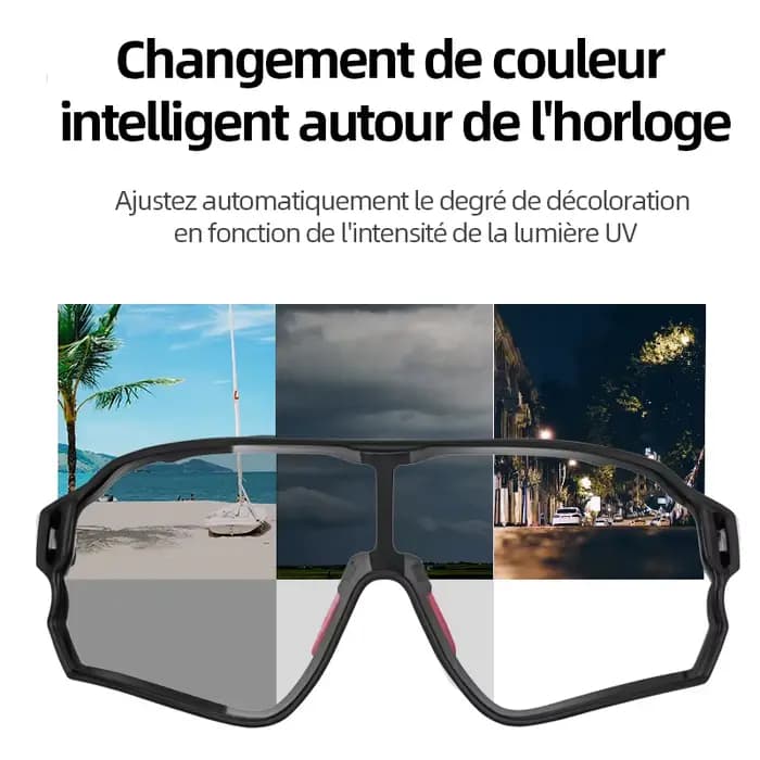 ROCKBROS lunettes de cyclisme photochromiques vtt