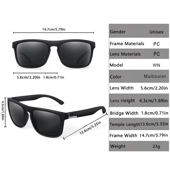 Lunettes de soleil polarisées pour hommes