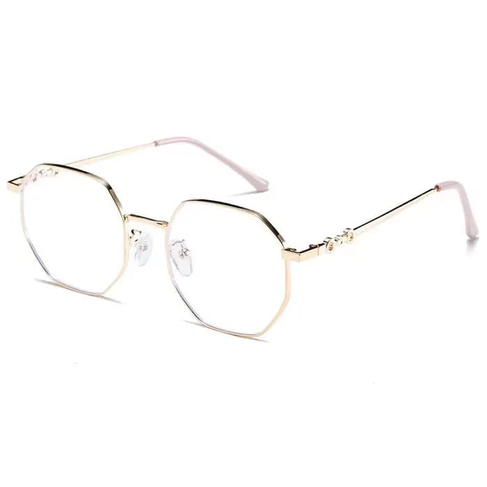 1 paire de lunettes ovales élégantes