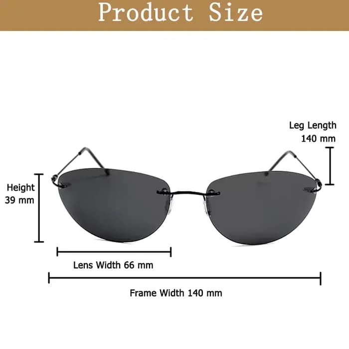 Lunettes de soleil polarisées classiques style Agent Smith pour hommes