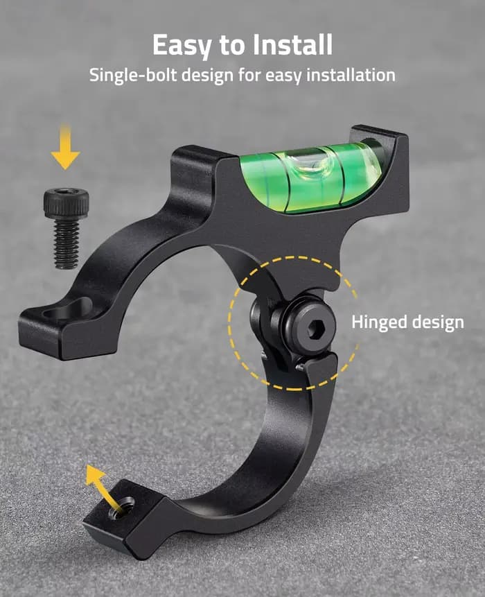 Kit de nivellement de lunette anti-inclinaison pour optiques, niveau de précision magnétique à 2 bulles pour tubes de 30 mm ou 34 mm
