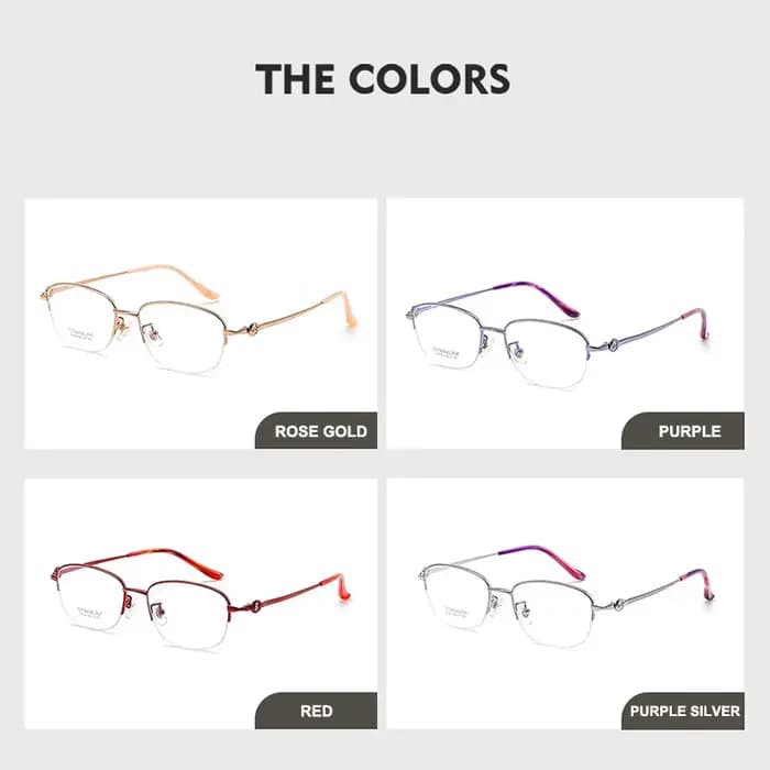 Haute qualité titane ultra-léger Vintage femmes montures de lunettes rétro luxe