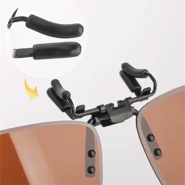 Lunettes de soleil polarisées avec clip pour myopie