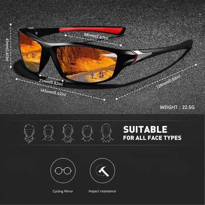 Lunettes de sécurité tendance pour le cyclisme