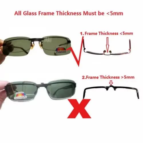 Lunettes de soleil polarisées à Clip pour hommes et femmes