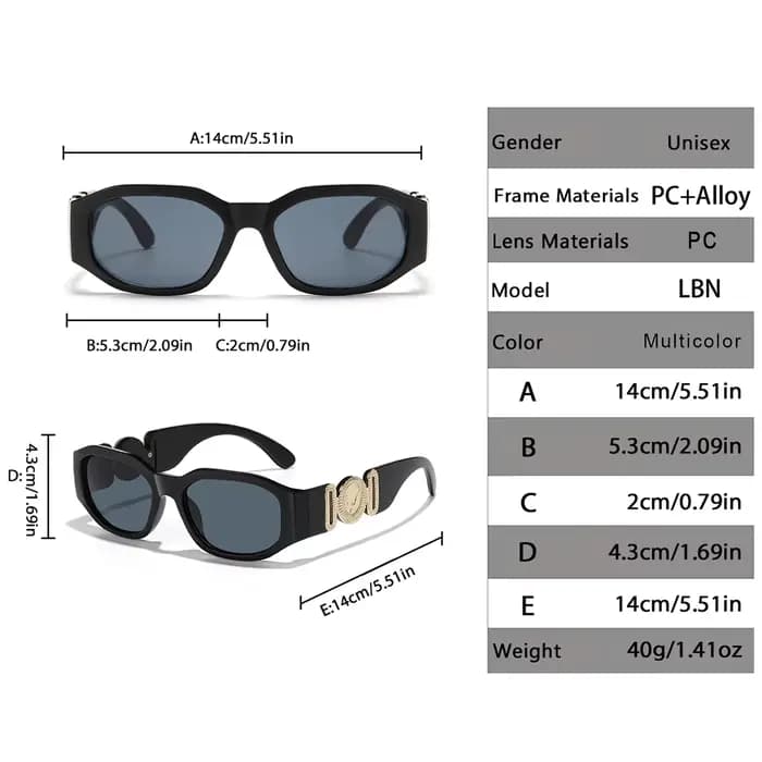 Lunettes de soleil à la mode pour femmes avec pièces métalliques