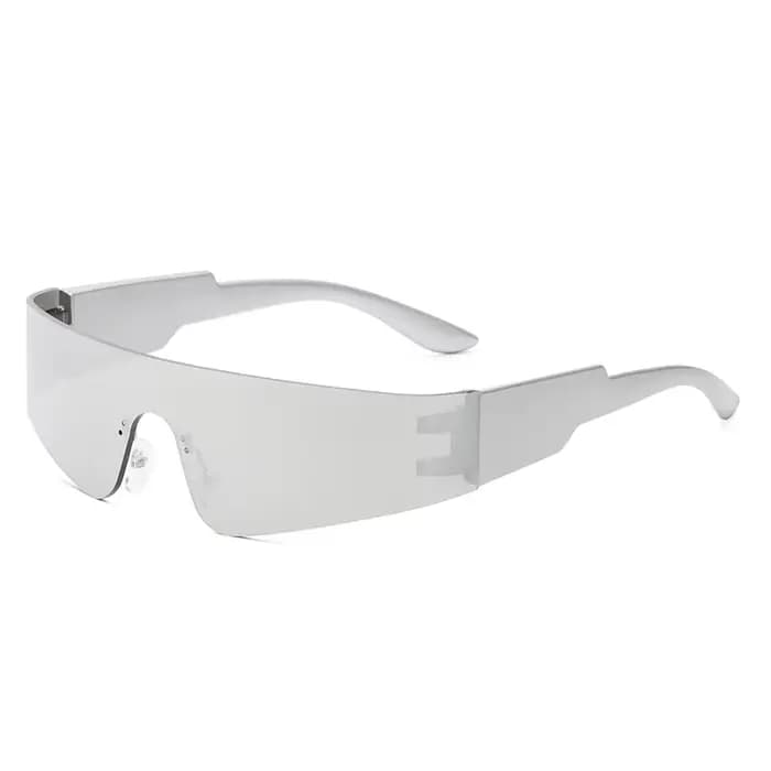 Future une pièce Y2K lunettes de soleil sans monture femmes rétro