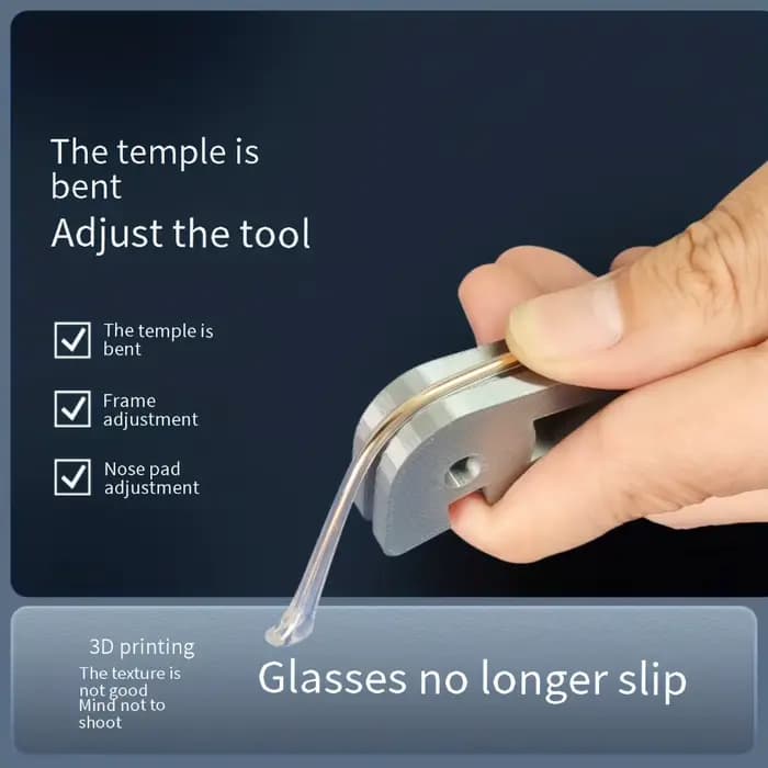Outil de pliage de bras de cadre de lunettes – Outil de réglage et de réparation de jambe de précision pour lunettes