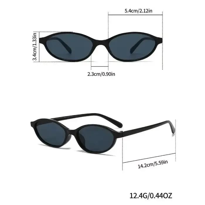 Lunettes de soleil ovales rétro pour femmes